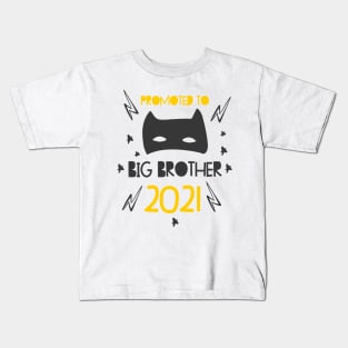 Promoted to Big brother superhero announcing pregnancy 2021 Kids T-Shirt